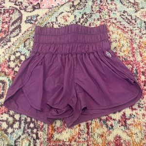 Free People Way Home Purple Shorts
